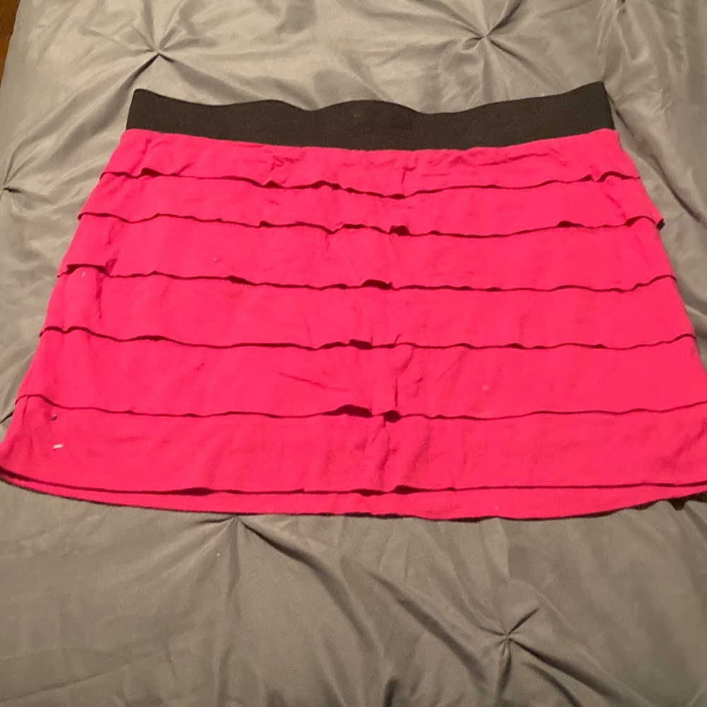 Express hot pink bandage skirt